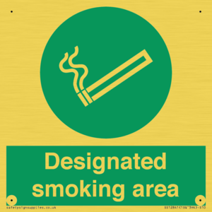Designated smoking area